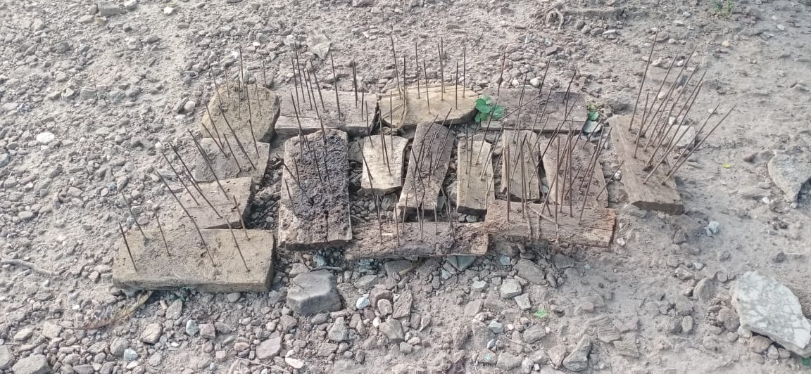 spike holes  planted by Naxalites in Dantewada recovered by jawans