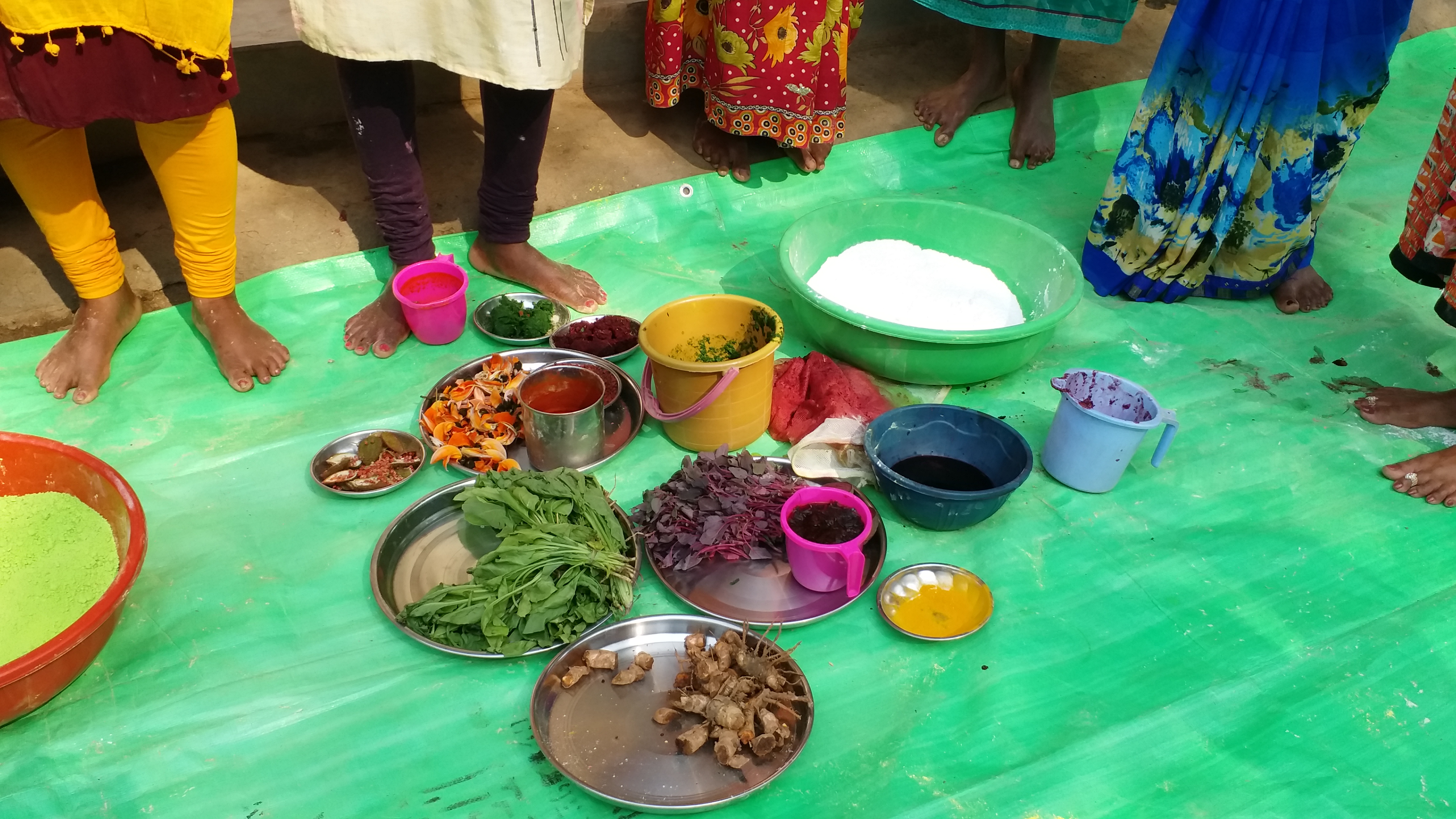 women-groups-made-herbal-gulal-for-safe-holi-in-bastar-jagdalpur