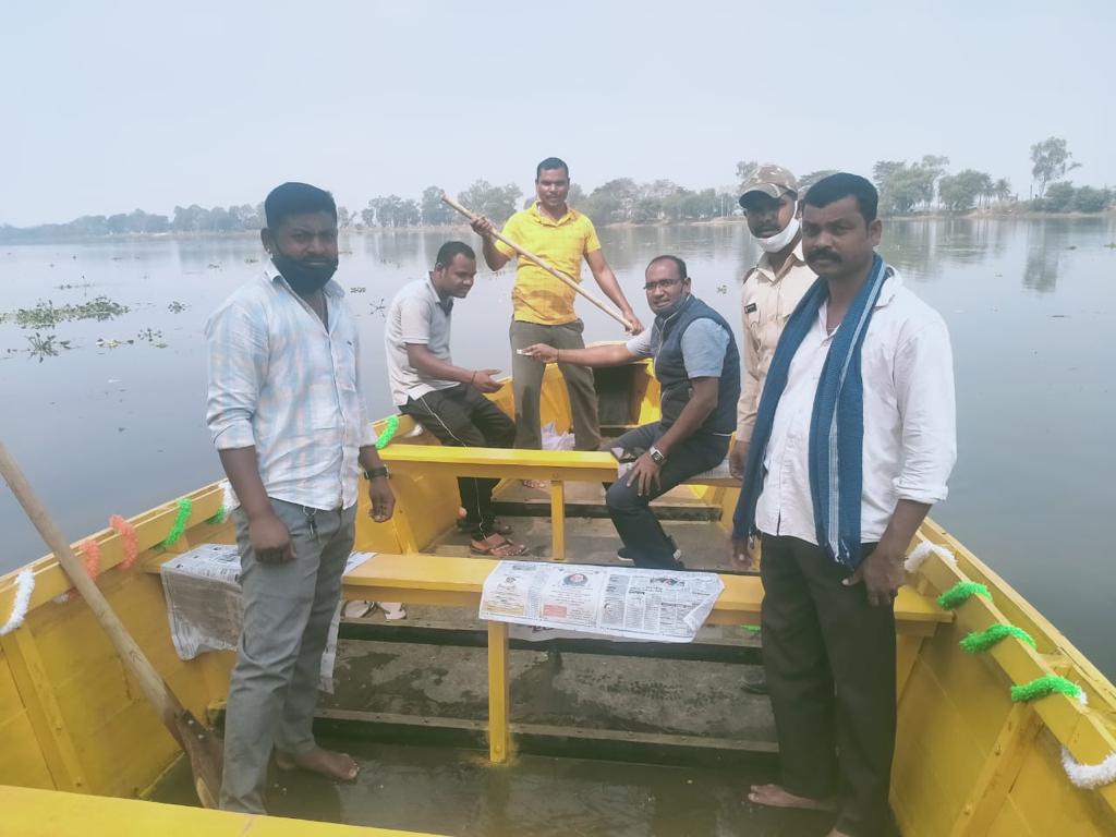 boating started in dalpat sagar at bastar