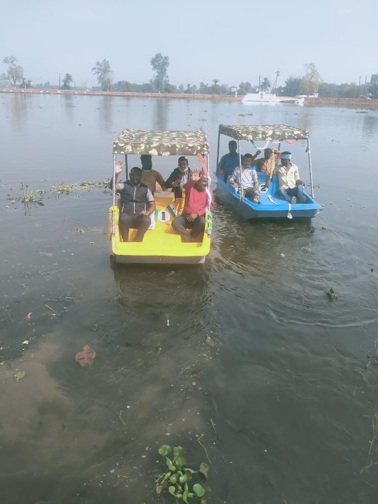 boating started in dalpat sagar at bastar