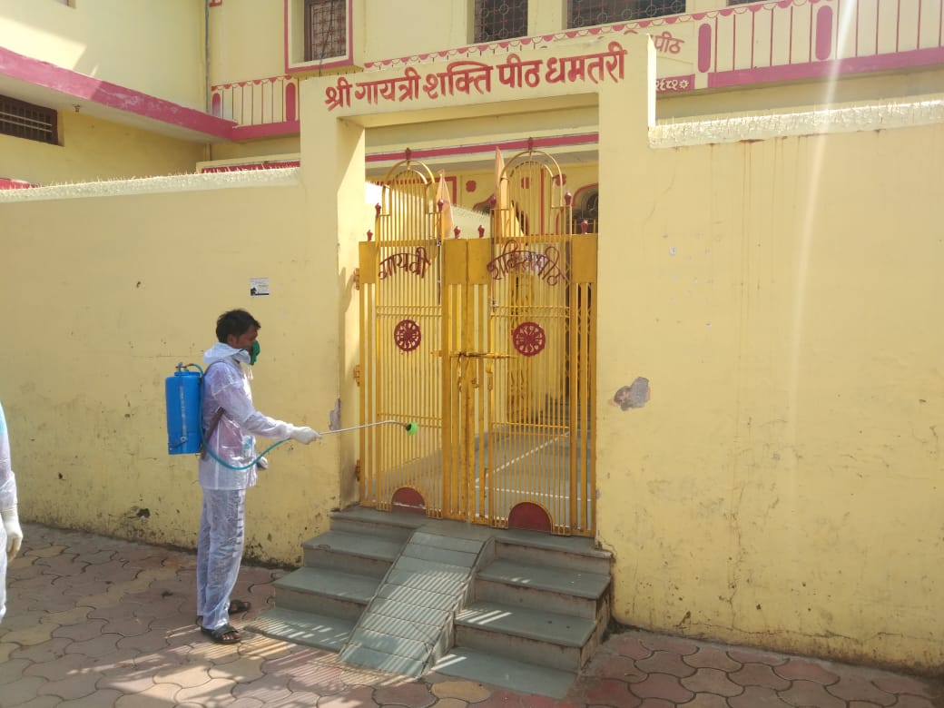 Dhamtari Municipal Corporation launches Sanitize campaign in the city