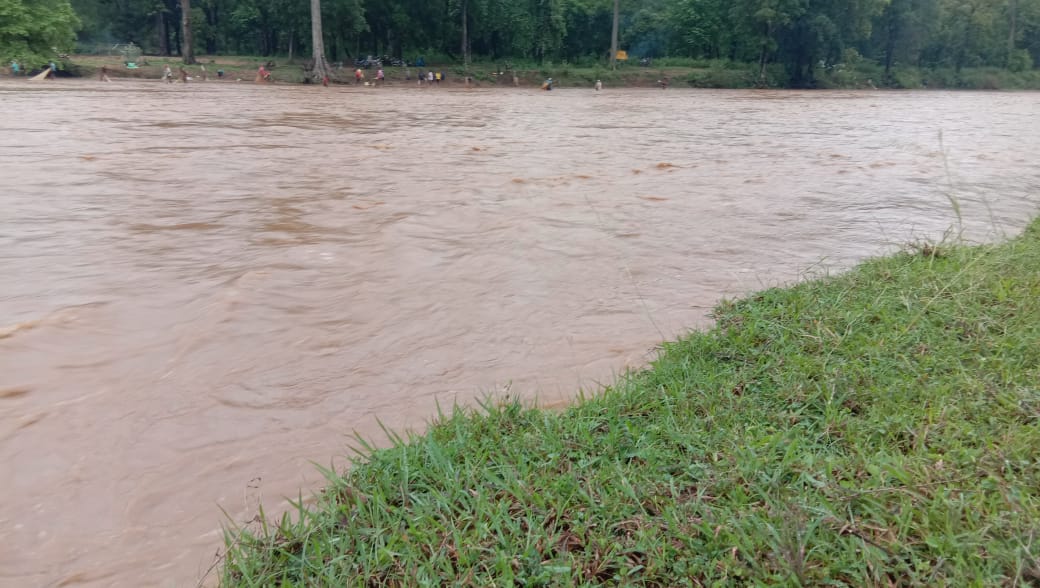 River flood in dhamtari