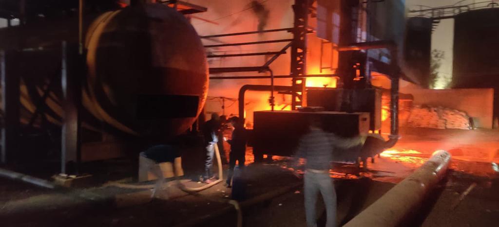 massive fire breaks out in Bhilai