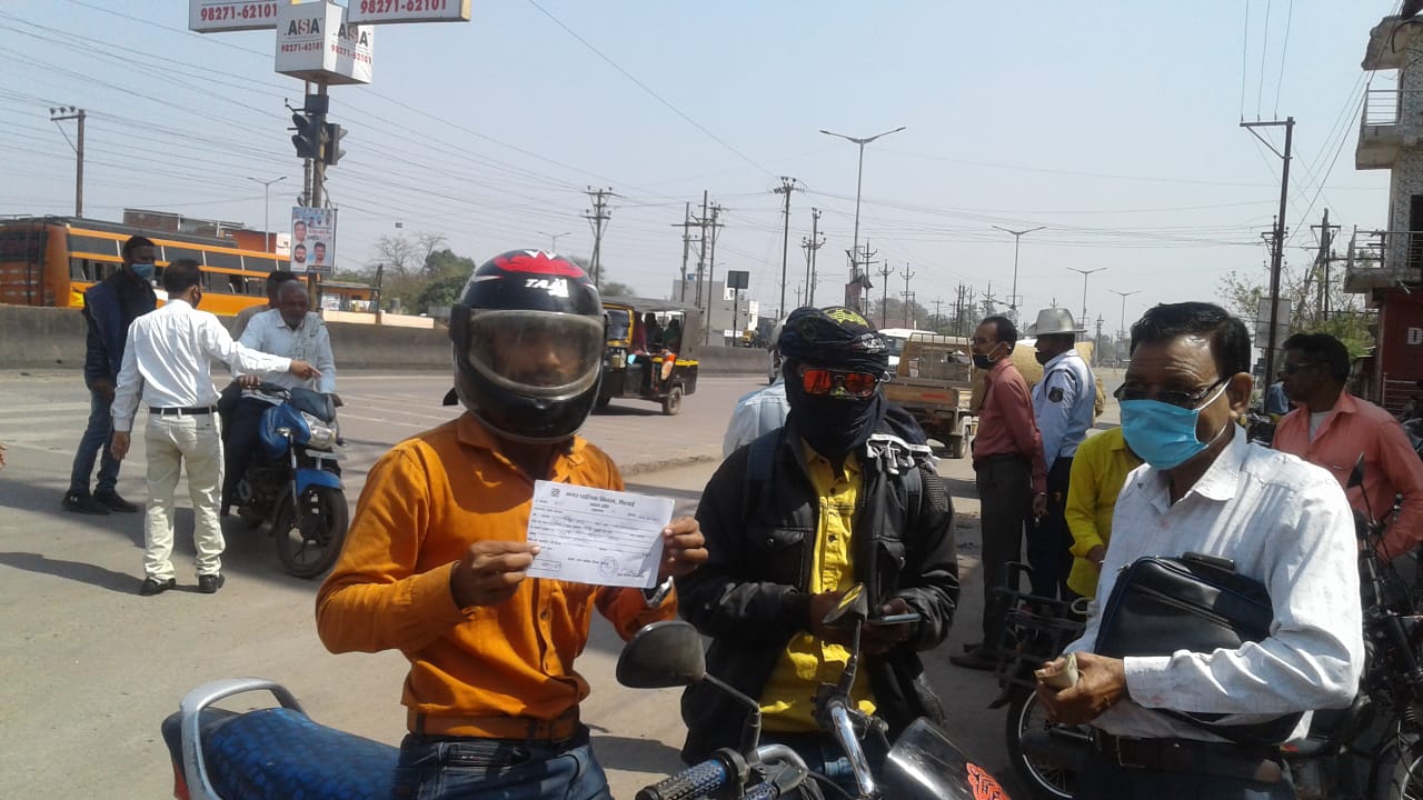 Bhilai Corporation fined 40 people who did not wear masks