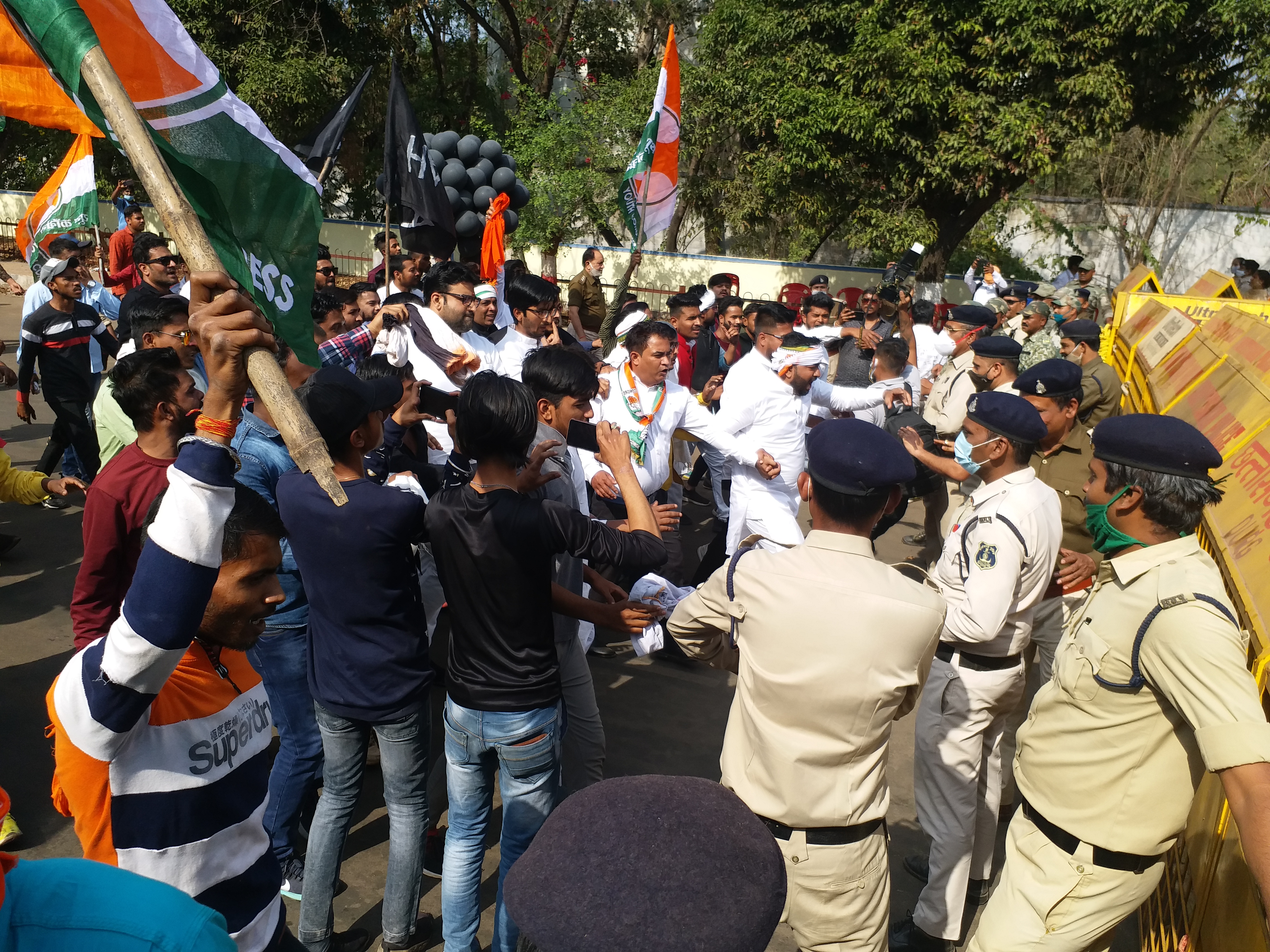 youth congress protest