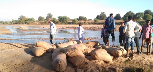 Farmer caught while bringing illegally paddy