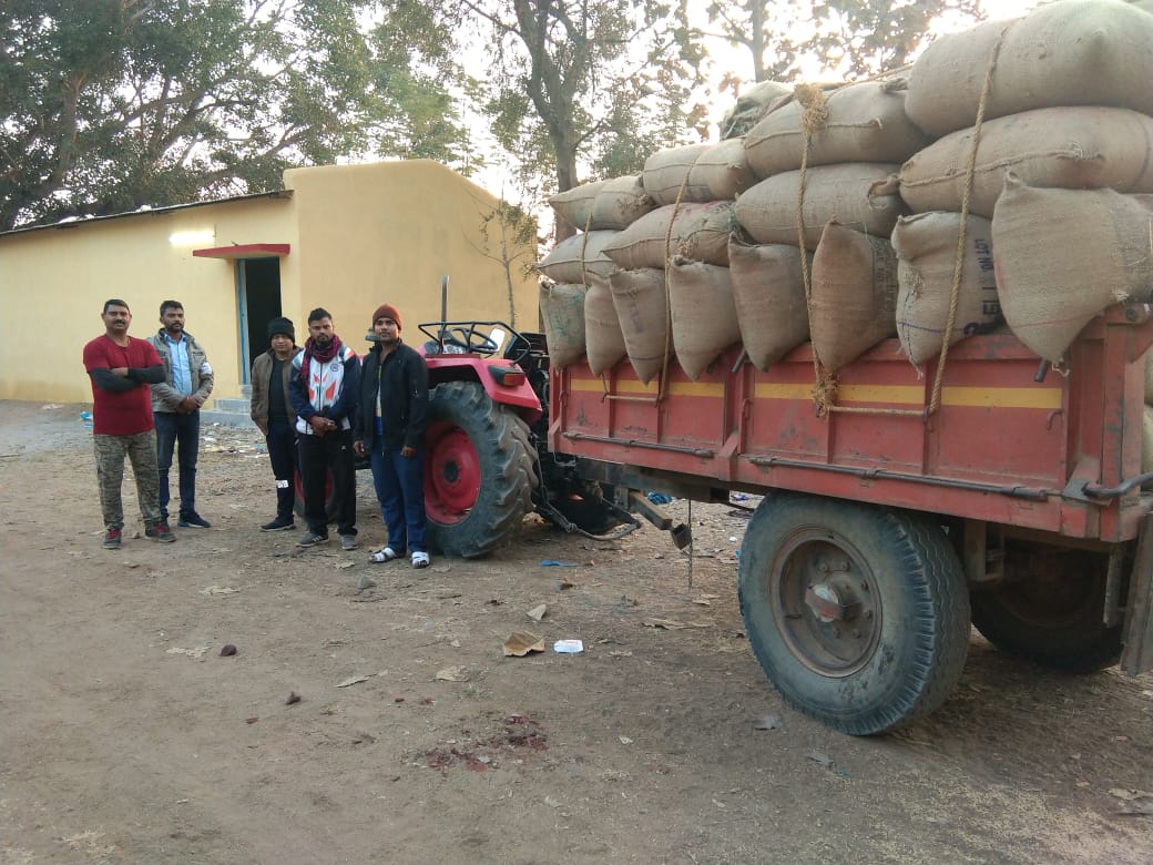 Action taken in Gariaband against paddy being brought from Odisha
