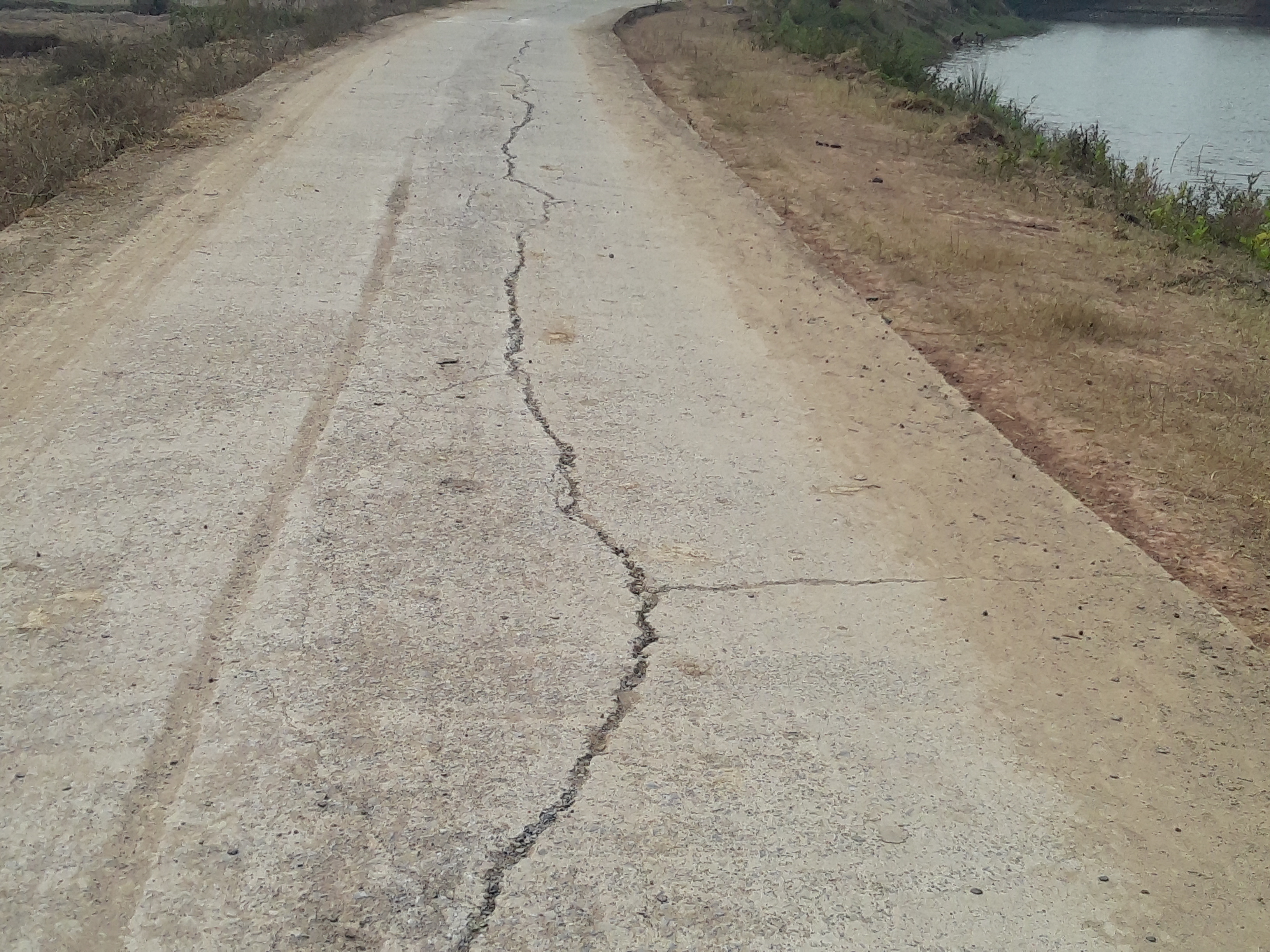 road construction in janjgir