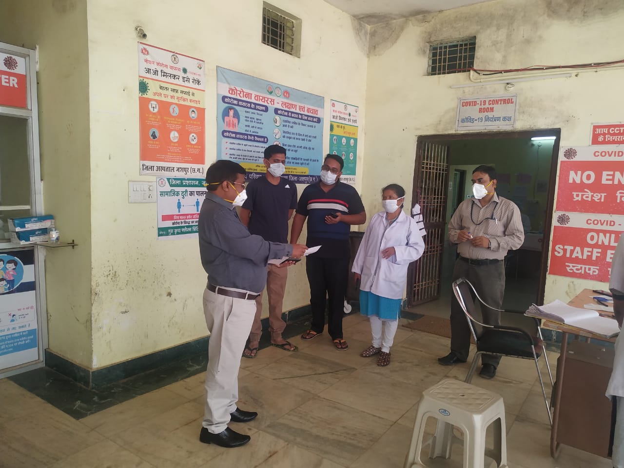 Collector Mahadev Kawre inspected Dedicated covid Hospital