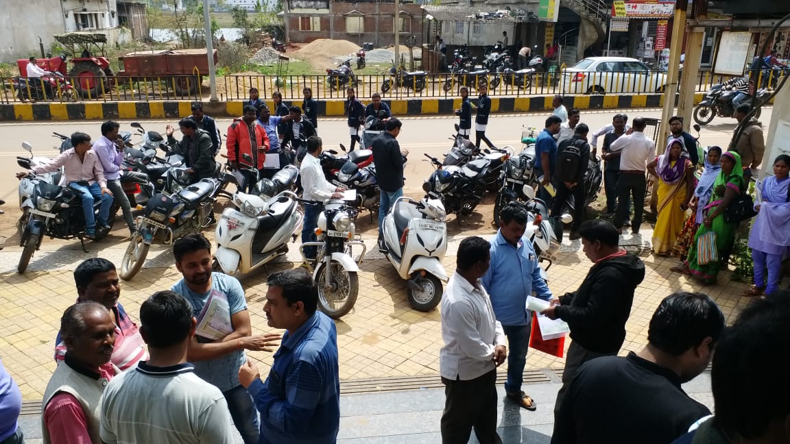 Protests during training of traders in jashpur