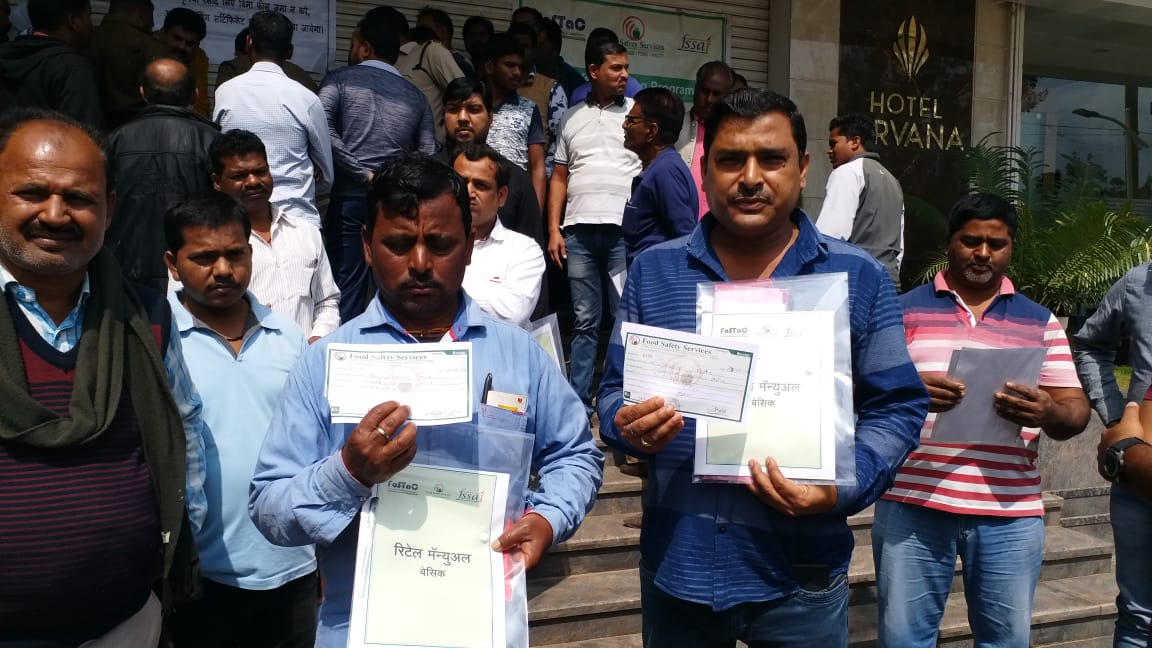 Protests during training of traders in jashpur