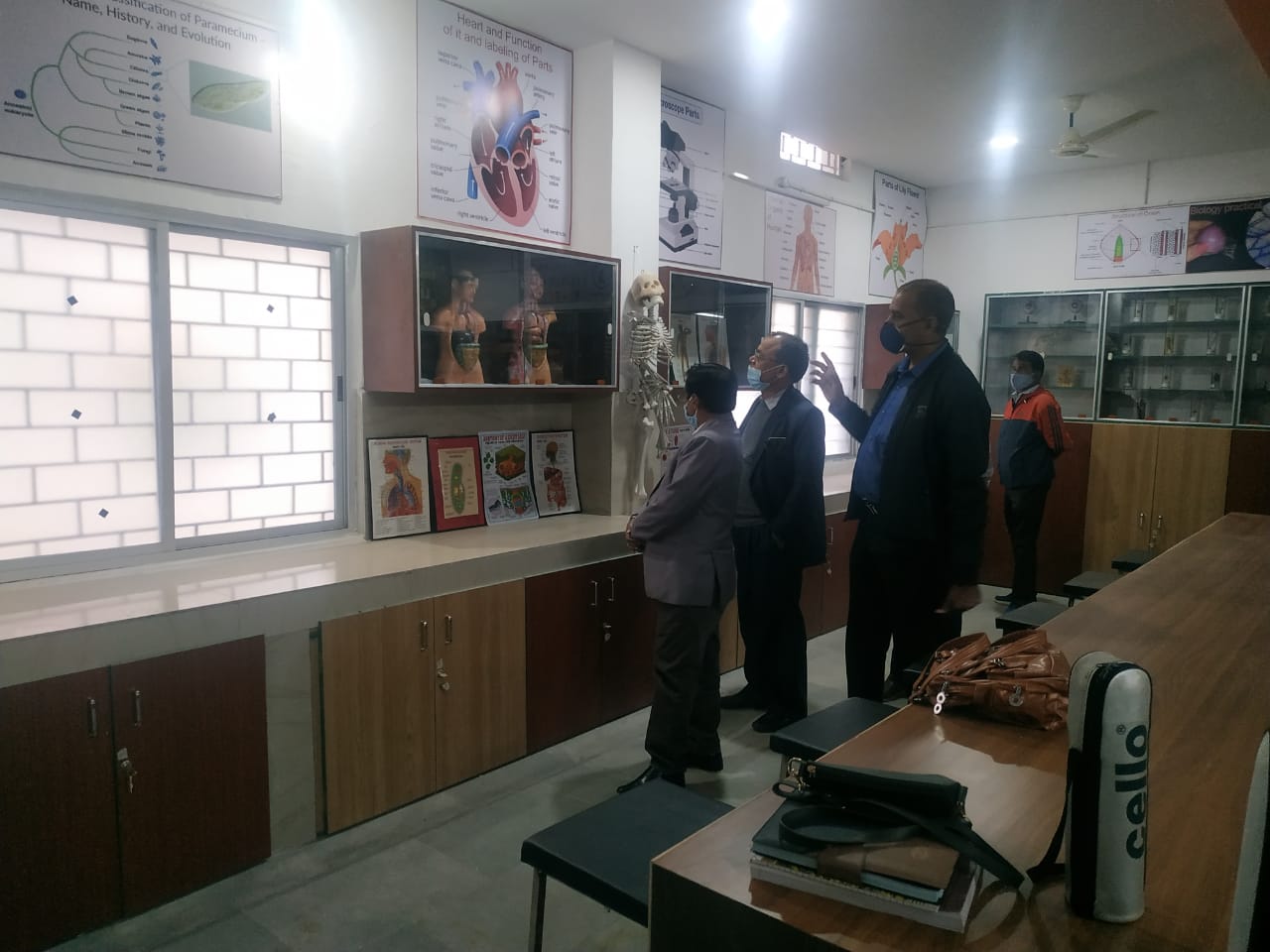 Collector mahadev kaware inspects newly constructed school