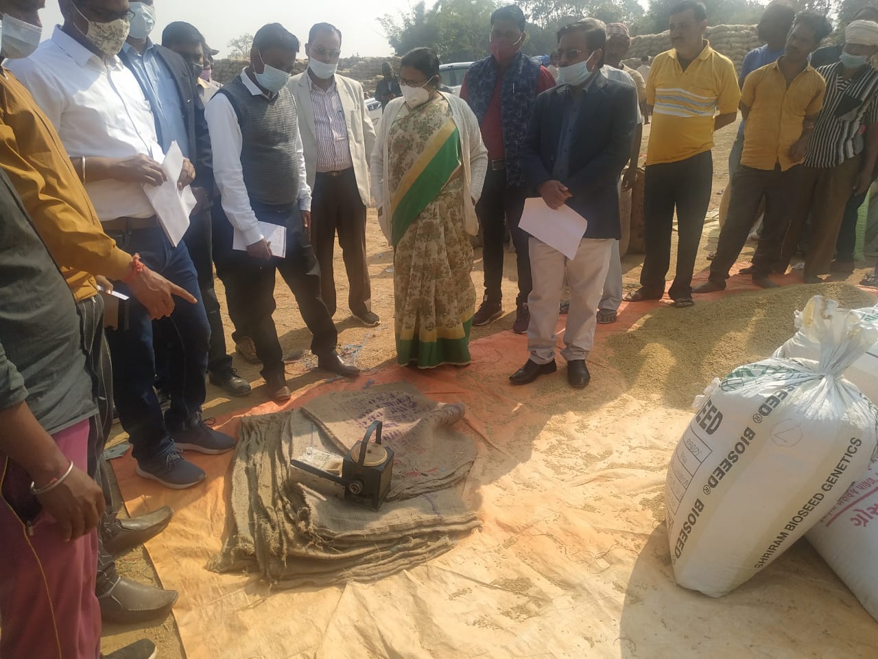 Geneviva Kindo inspected paddy procurement centers