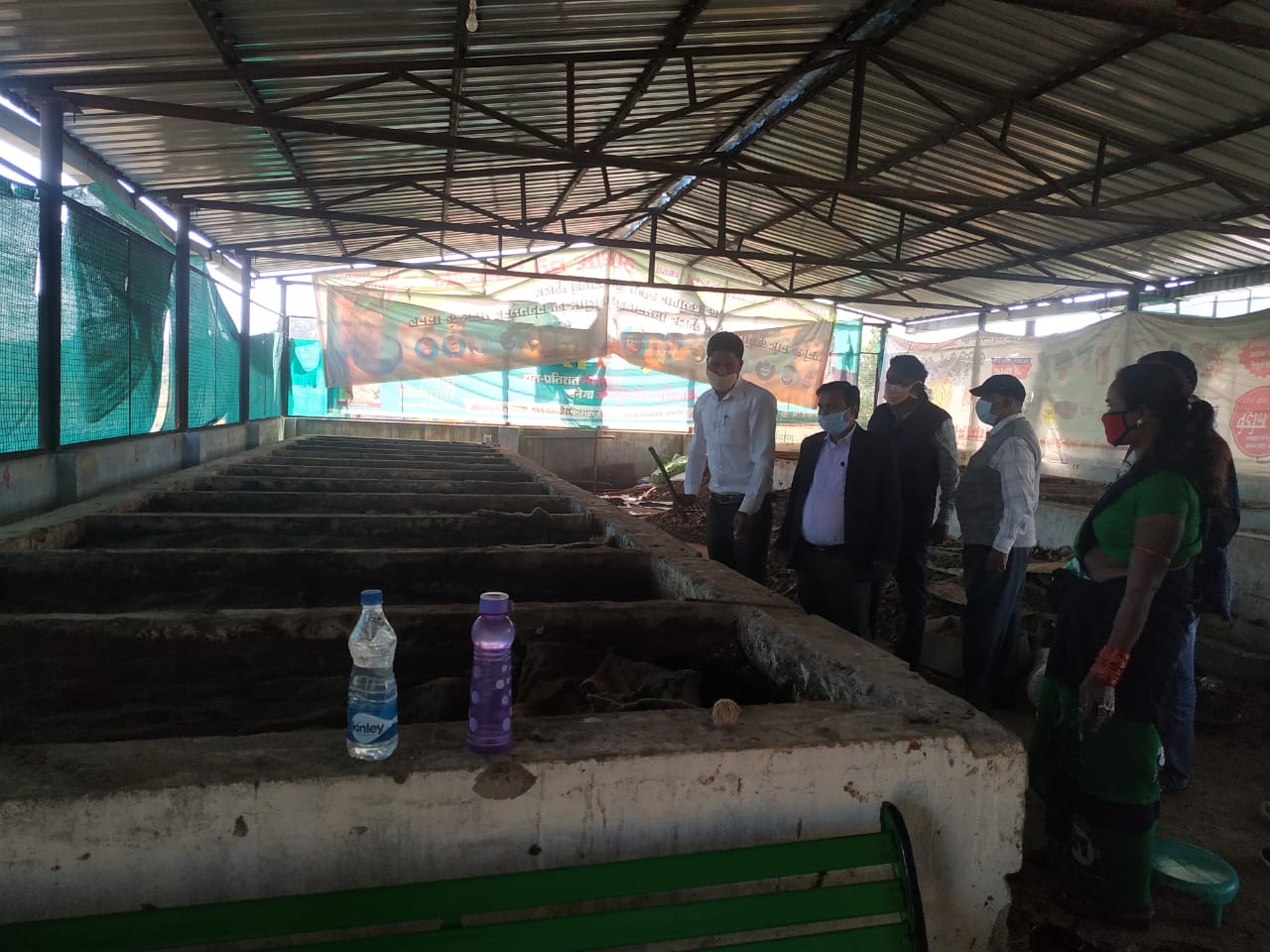 Collector Mahadev Kavre inspected several places including compost center and Muktidham in jashpur