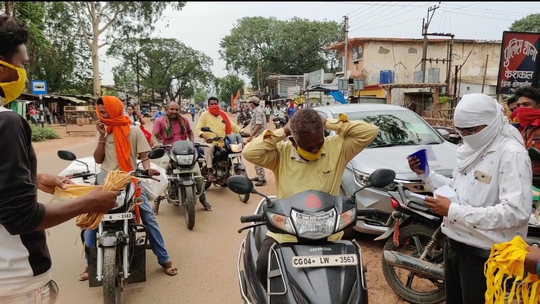 free mask distributed in kondagaon