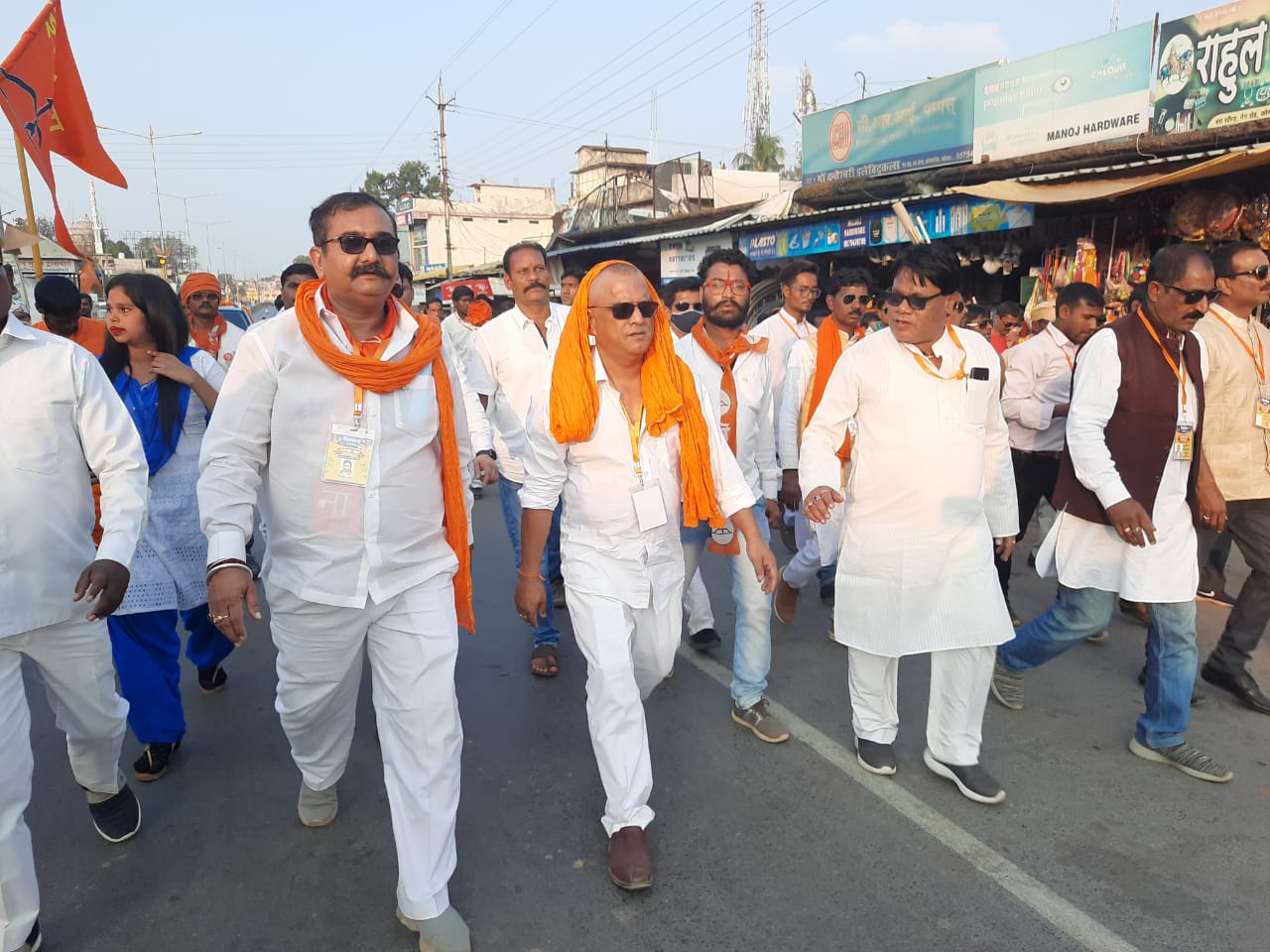 Shiv Sena Padyatra in Kondagaon