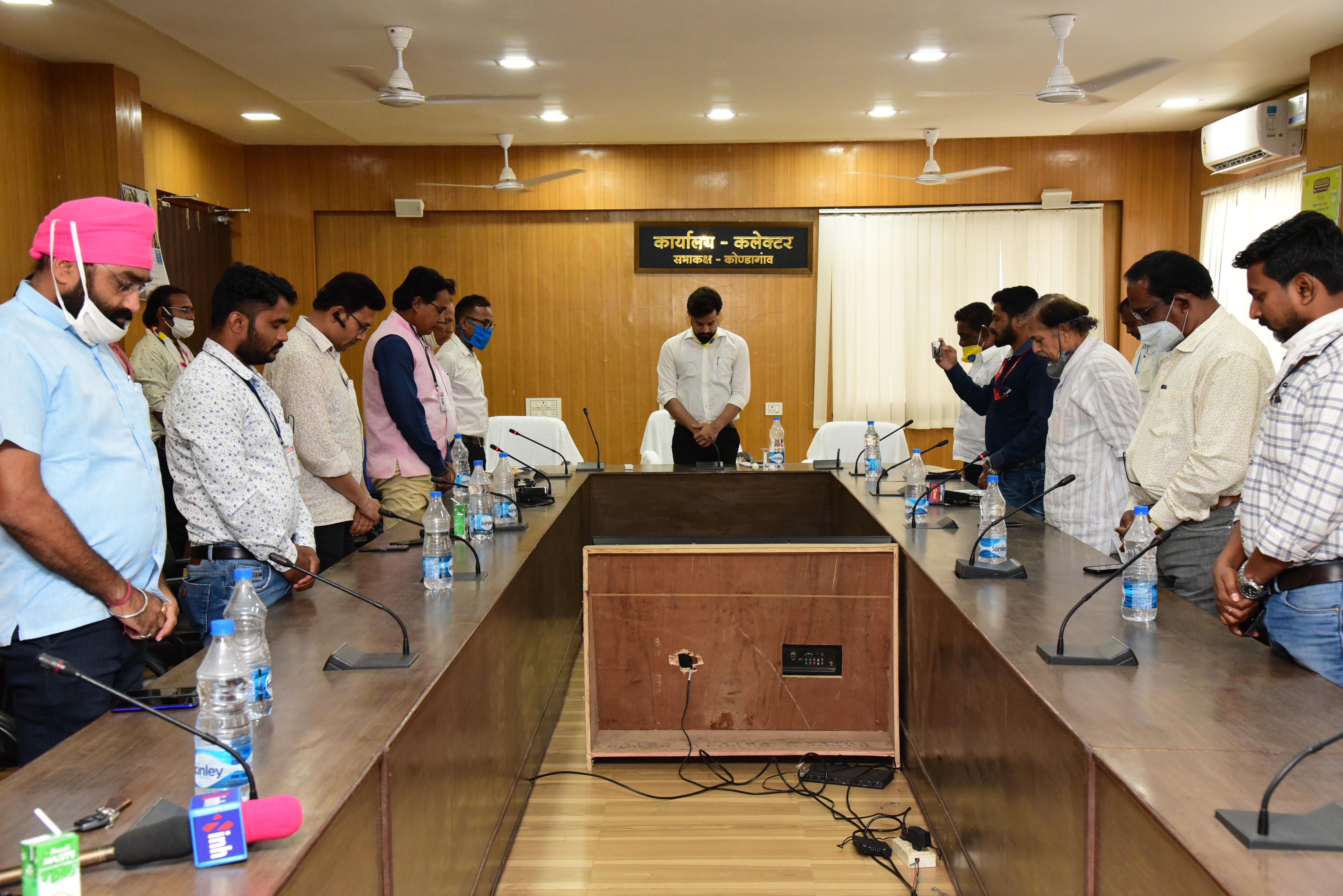 district-new-collector-pushpendra-kumar-meet-media-person-at-kondagaon