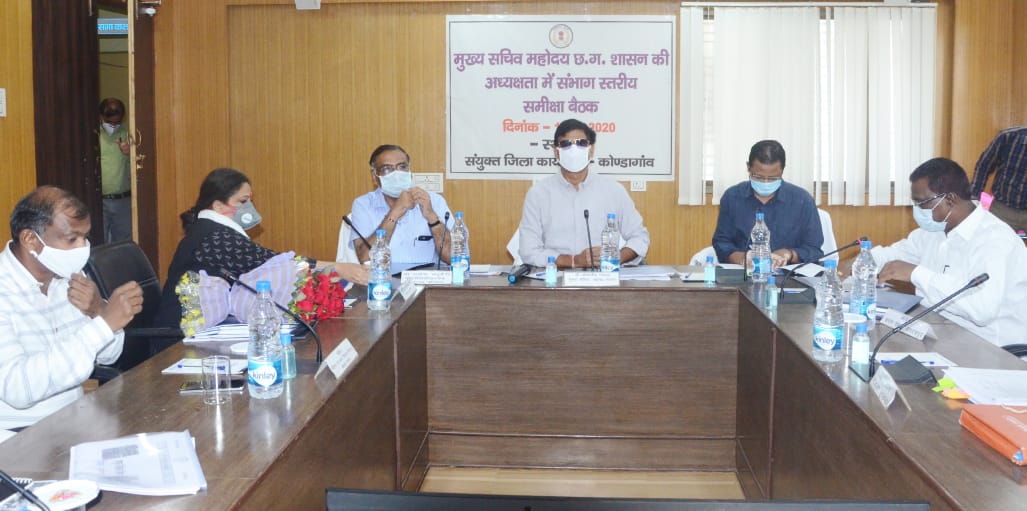 Chief Secretary took review meeting