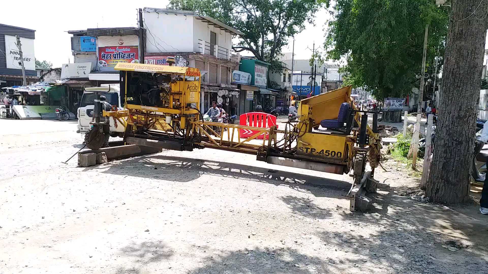 Road construction work affected due to lockdown in kanker