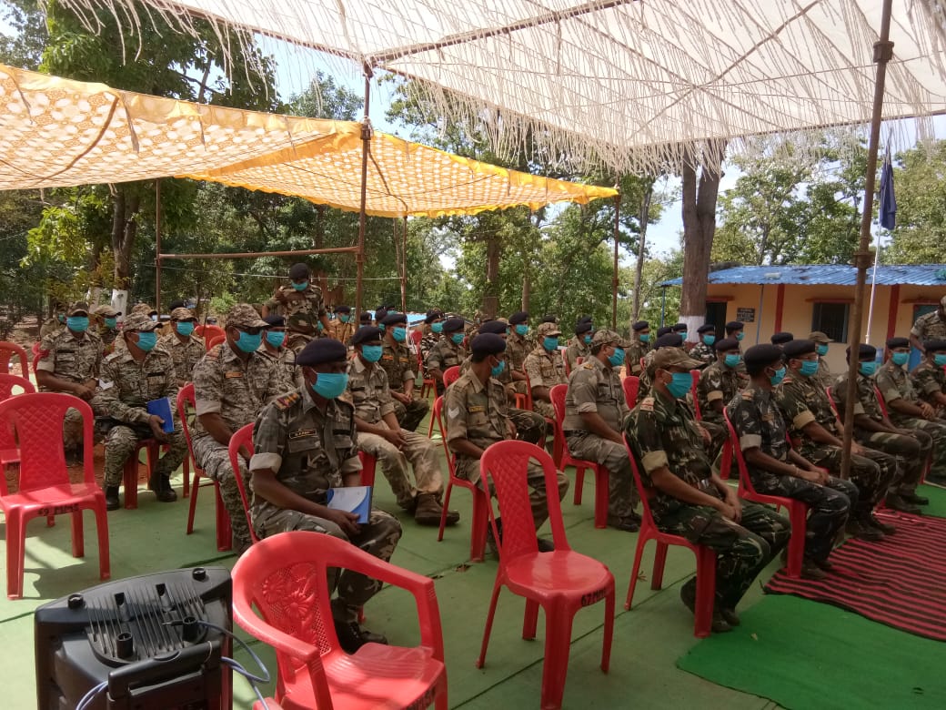 DGP DM Awasthi reached camp regarding 'Spandan Campaign'