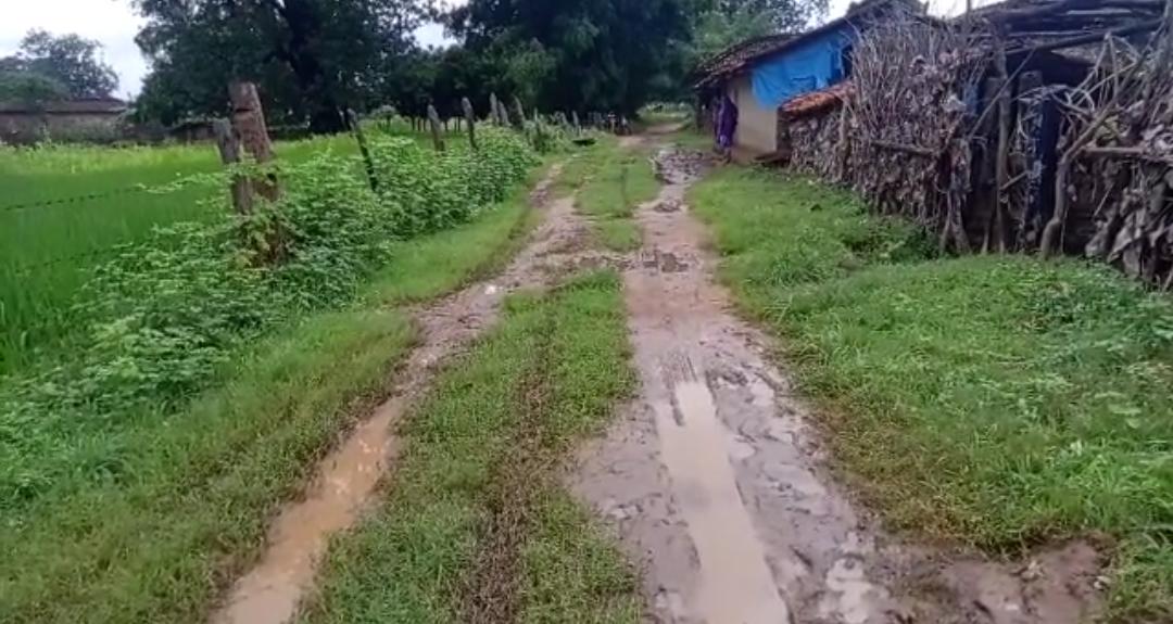 villagers-are-upset-due-to-having-rough-road-in-koriya