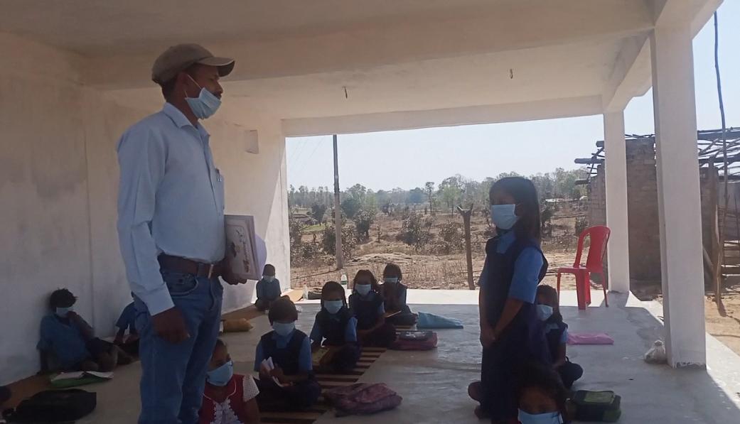 durga-pandal-was-converted-into-a-school-in-koriya