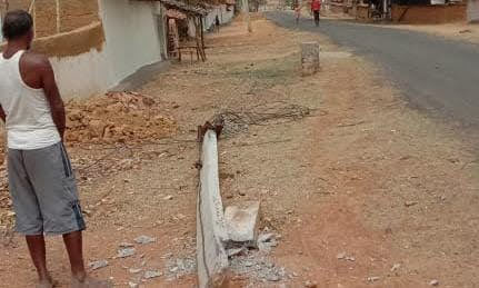 Houses damaged due to storm in Koriya