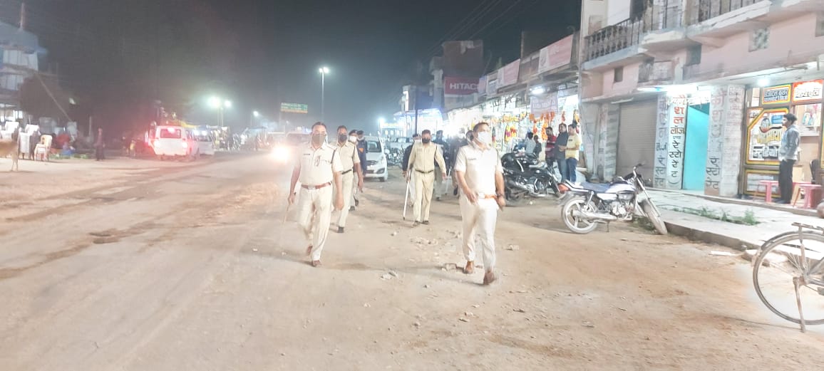 Katghora police appealed to people to maintain peace during Deepavali festival in korba