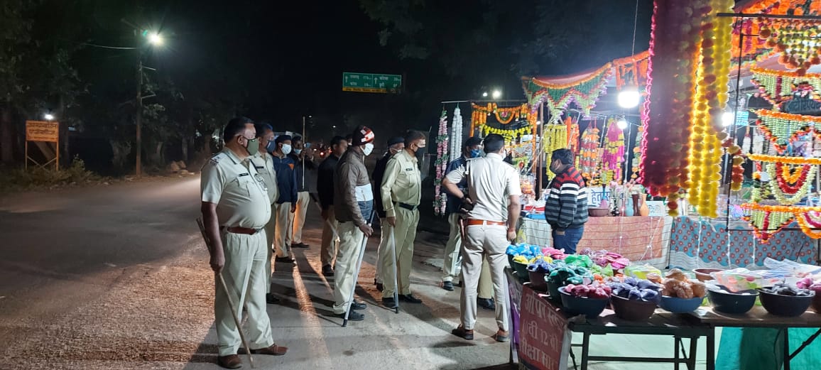 Katghora police appealed to people to maintain peace during Deepavali festival in korba