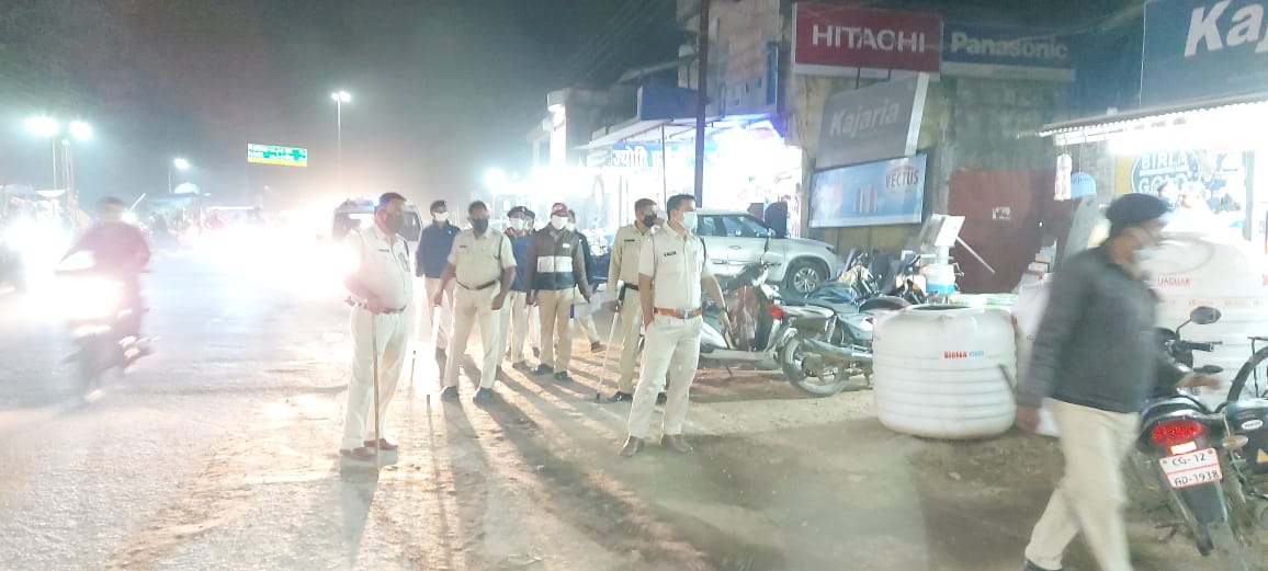 Katghora police appealed to people to maintain peace during Deepavali festival in korba