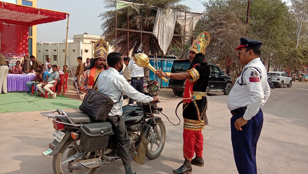 32nd Road Safety Month in katghora of korba