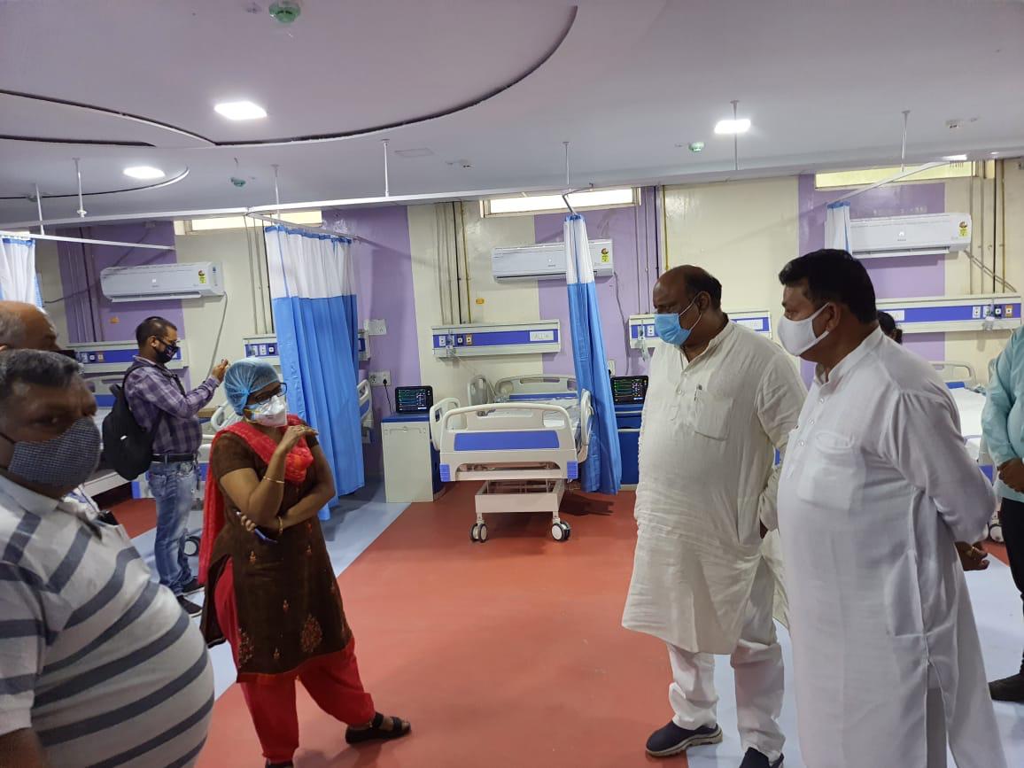 covid-19 Hospital with 35 Oxygen-beds started in new building of Korba District Hospital