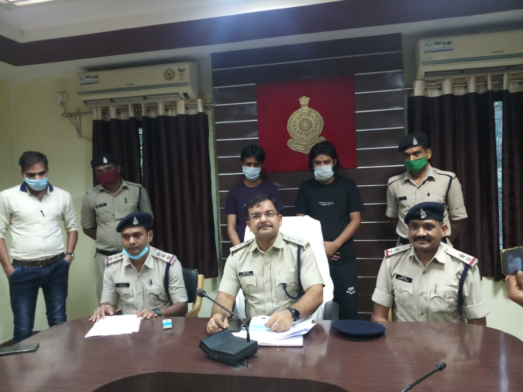 Korba police arrested two people on charges of cheating