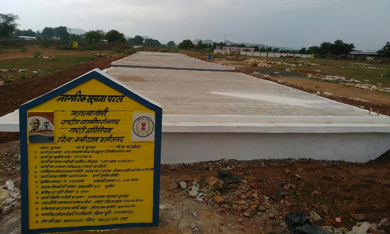 37 platforms to be constructed in paddy collection centers of 11 gram panchayat of Kawardha