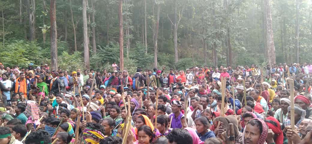 tribals protest