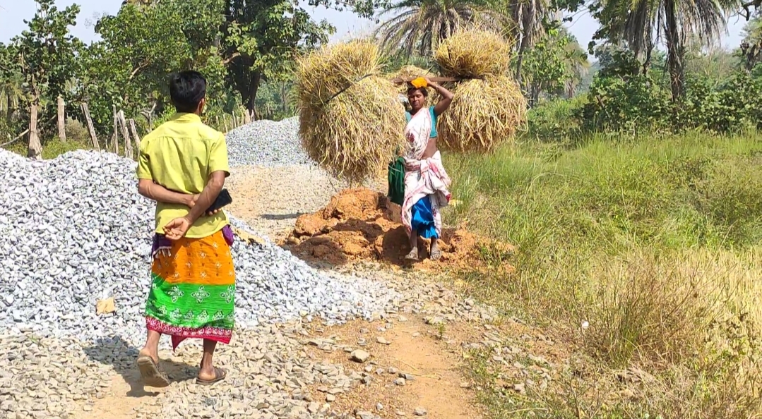 Farmers facing problems due to negligence in road construction under PMGSY in narayanpur