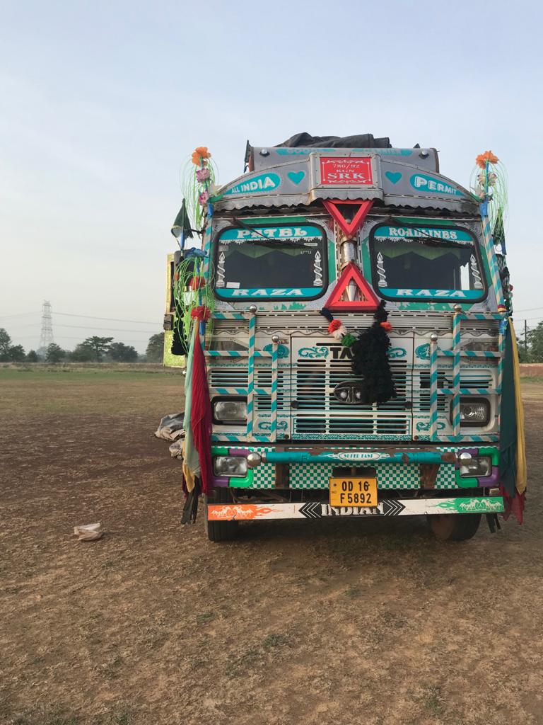 Truck carrying cattle to Odisha was caught in Raigarh