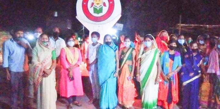 candle march was held in tamnar of raigarh on the incident of hathras