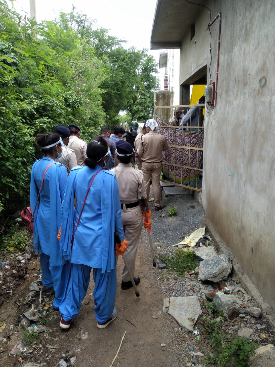 Medical Team with Police Force