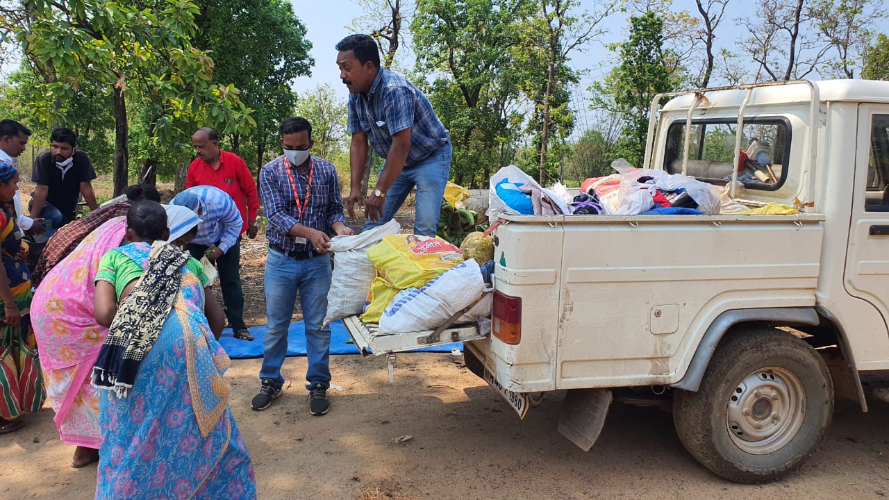 Ration and drug distribution to poor families