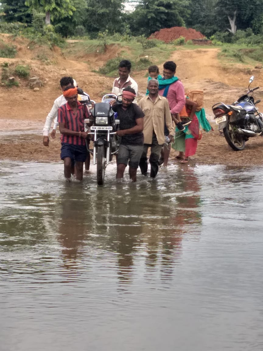 Lack of bridges in tribal areas in chhattisgarh