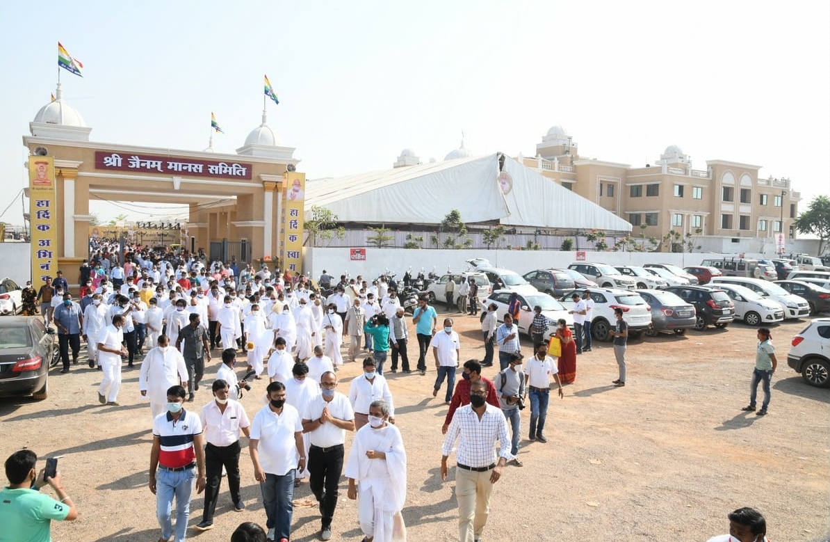 acharya-mahasraman-mangal-vihar-from-jainam-manas-bhawan-raipur