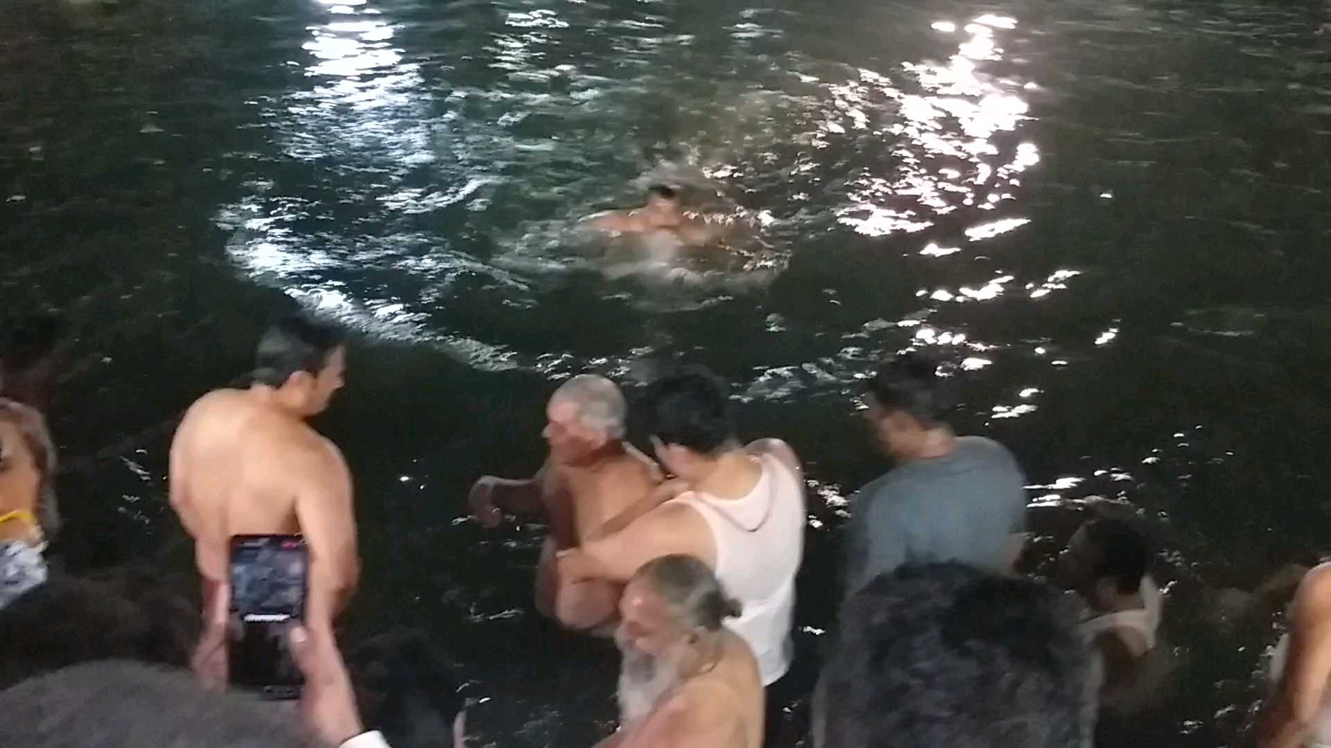 cm-bhupesh-baghel-takes-a-holy-dip-at-mahadev-ghat-in-raipur