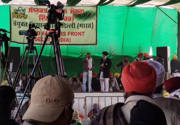 Chhattisgarh farmers on Singhu border