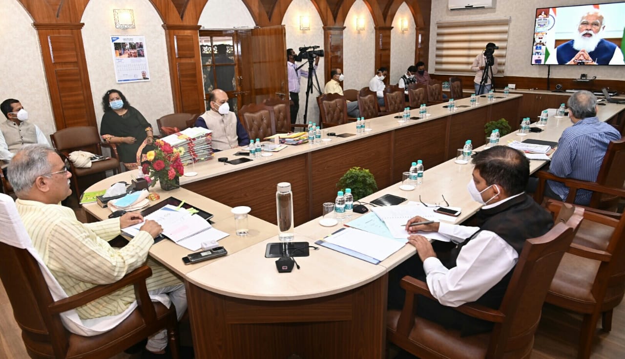 Chief Minister Bhupesh Baghel attended NITI Aayog meeting