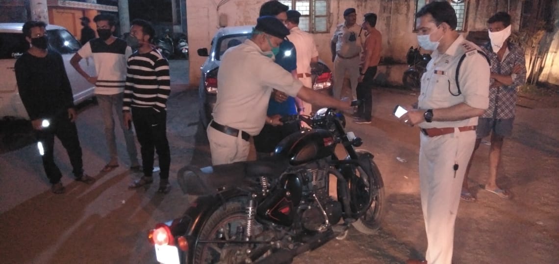 Action on 108 bike drivers with non-standard silencer in bike in raipur