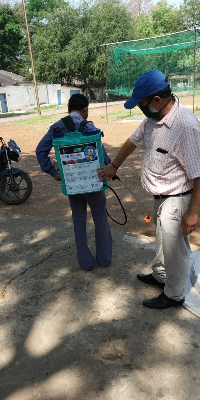 sanitizer used in raipur