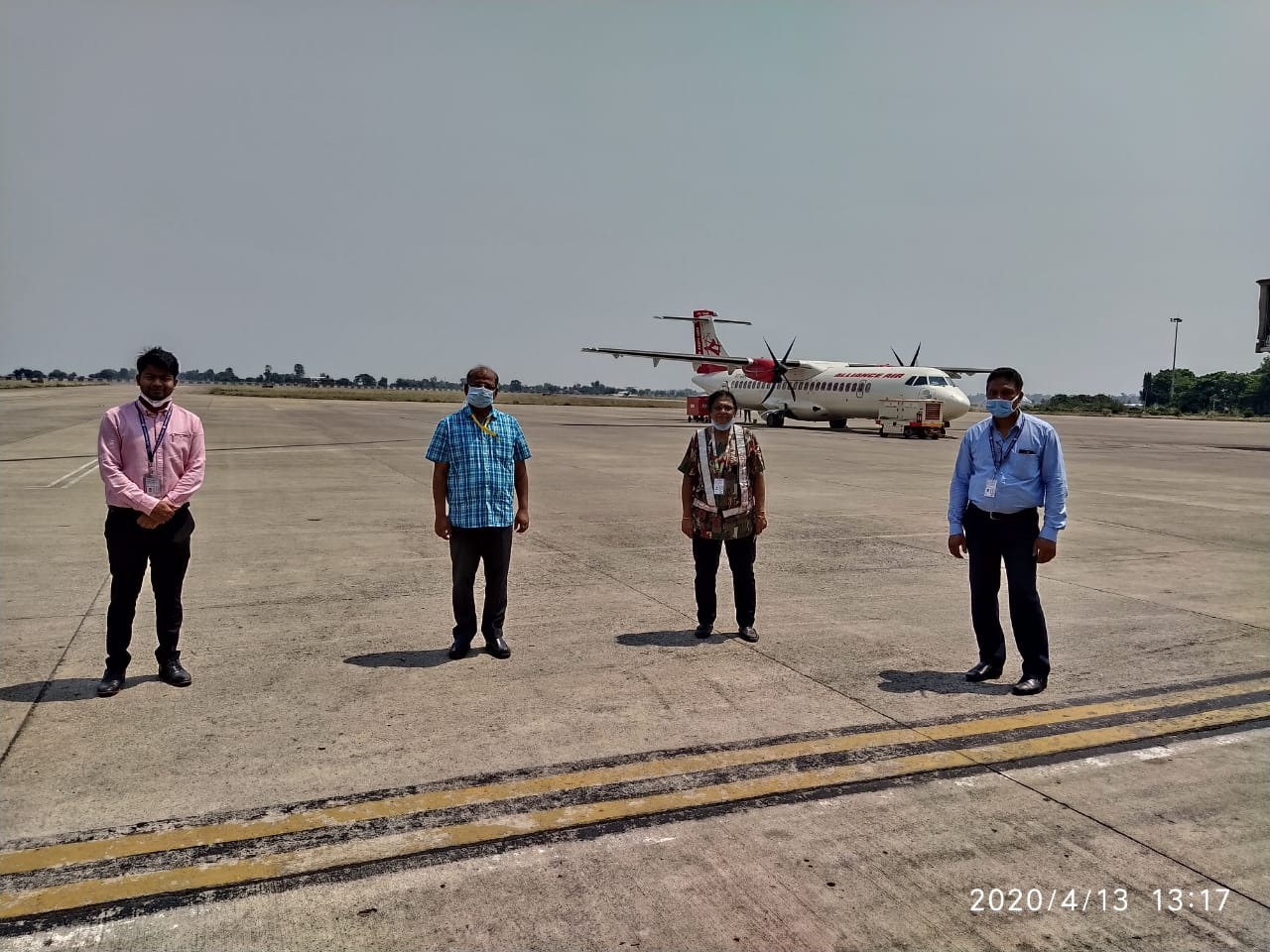 Special cargo flight operated for transportation of medicines and essential goods in raipur