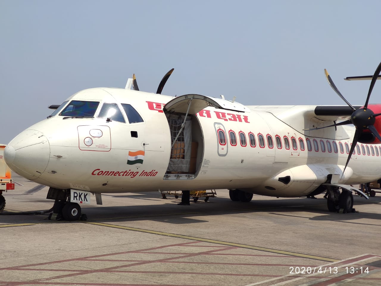 Special cargo flight operated for transportation of medicines and essential goods in raipur