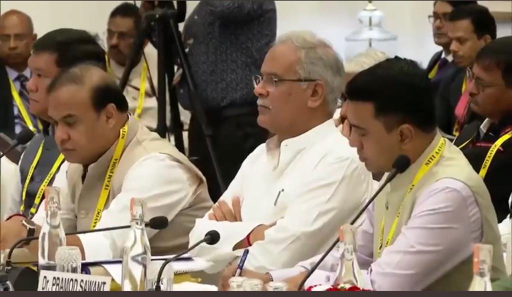 Bhupesh Baghel in meeting of NITI Aayog